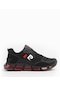 Pierre Cardin 31418 Erkek Günlük Sneaker Spor Ayakkabı Siyah Kırmızı