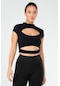 Lacivert Slim Fit Micro Yarım Balıkçı Yaka Kadın Sporcu Sütyeni Bra Sf0644 Lacivert