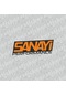 Sanayi Performance Sticker Siyah Turuncu