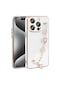 Kilifone - İphone Uyumlu İphone 15 Pro Max - Kılıf El Tutamaçlı Kamera Korumalı Taka Silikon Kapak - Beyaz