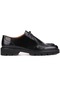 Shoetyle - Siyah Açma Deri Bağcıklı Erkek Günlük Ayakkabı 250-1617-770-siyah
