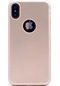 Ekılıf - İphone Xs Max 6.5 Uyumlu Kılıf Mat Soft Premier Silikon Kapak - Gold