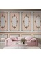 3d Pembe Panel Duvar Kağıdı Baskı 1 M²