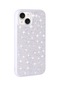 Kilifone - İphone Uyumlu İphone 15 Plus - Kılıf Parlak Taşlı Tasarımlı Silikon Pırlanta Kapak - Beyaz