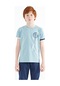 Tommy Life Açık Mavi Baskı Detaylı O Yaka Standart Kalıp Erkek Çocuk T-shirt - 11131 Açık Mavi