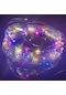 Çok Renkli Led Gümüş Tel Peri Işıklar Usb Noel Partisi Açık Su Geçirmez Çelenk 1m
