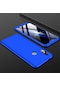 Noktaks - Xiaomi Uyumlu Xiaomi Mi A2 Lite - Kılıf 3 Parçalı Parmak İzi Yapmayan Sert Ays Kapak - Mavi