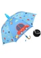 Hyt-çocuk Düz Kaburgalı Güneş Korumalı Ve Yağmur Geçirmez Sevimli Karikatür Baskılı Çift Amaçlı Su Kapaklı Şemsiye 85cm-mavi