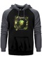 Ayreon The Source Gri Renk Reglan Kol Kapşonlu Sweatshirt