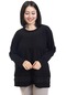 Yeni Sezon 2023 Kadın Orta Yaş Ve Üzeri Viskoz Taş İşlemeli Modelli Lüks Battal Boy Büyük Beden Anne Penye Bluz 23791-siyah