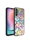 Kilifone - Samsung Uyumlu Galaxy A24 - Kılıf Aynalı Desenli Kamera Korumalı Parlak Mirror Kapak - Kalp