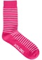 Jack & Jones Renkli Çizgili Tekli Çorap - Kay 12240423 Pink Yarrow