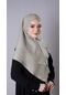Taş Pratik Hazır Geçmeli Tesettür Eşarp Pamuk Caz Kumaş Çift Katlı Çapraz Hijab 2304 46