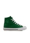 Benetton Yeşil Uzun Kadın Keten Spor Ayakkabı Bn 30628 Yeşil