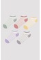 Penti Colorful Lined Frill Beyaz 5li Patik Çorap