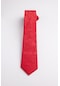 Tudors Klasik Cep Mendilli Desenli Kırmızı Kravat-30034 - Erkek