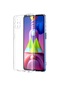 Noktaks - Samsung Galaxy Uyumlu M31s - Kılıf Kamera Korumalı Şeffaf Slim Fit Süper Silikon Kapak - Renksiz