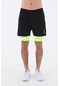 Maraton Active Regular Erkek Training Siyah-neonsarı Şort 20612-siyah-neonsarı