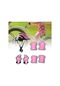 Wenlin Çocuk Paten Kaykay Kask Dizlik Seti Pembe Hr Pembe 26x19.5x15cm Pembe