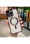 Moda Temizle Manyetik Kablosuz Şarj Kılıf İphone Uyumlu 15 İçin Magsafe 13 14 12 11 Dark Purple For İphone Uyumlu 12pro Max Dark Purple