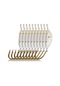 Ranyeek 10 Adet Uzun Kupa Buz Balıkçılığı İğnesi - Beyaz - Yüksek Karbon Çelik - 18x7mm
