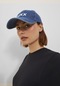 Jack & Jones Kadın Logo Nakışlı Denim Şapka - Basic 12203700 Dark Blue Denim