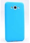 Kilifolsun Samsung Uyumlu Galaxy J7 Kılıf Mat Renkli Esnek Premier Silikon Kapak Mavi