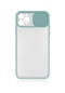 Noktaks - iPhone Uyumlu 11 Pro Max - Kılıf Slayt Sürgülü Arkası Buzlu Lensi Kapak - Kırmızı