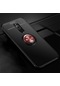 Noktaks - Xiaomi Uyumlu Xiaomi Redmi 8 - Kılıf Yüzüklü Auto Focus Ravel Karbon Silikon Kapak - Siyah-rose Gold