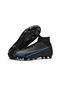 Snapbuy Artı Boyutu Futbol Kramponları Erkekler Hafif Futbol Botları Profesyonel Unisex Yüksek Bilek Futbolu Ag/fg Siyah