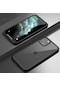 Noktaks - İphone Uyumlu İphone 11 Pro Max - Kılıf 360 Full Koruma Ön Ve Arka Dor Kapak - Siyah