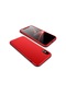 Tecno-iphone Uyumlu İphone X - Kılıf 3 Parçalı Parmak İzi Yapmayan Sert Ays Kapak - Kırmızı
