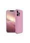 Noktaks - iPhone Uyumlu 13 Pro - Kılıf 3 Parçalı Parmak İzi Yapmayan Sert Ays Kapak - Rose Gold