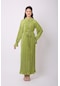 Violevin Er-cool Kadın Krep Elbise 8073-21-yağyeşili