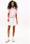 Tommy Hilfiger Kadın Fit And Flare Mini Beyaz Etek Çok Renkli