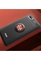 Kilifone - Xiaomi Uyumlu Redmi 6a - Kılıf Yüzüklü Auto Focus Ravel Karbon Silikon Kapak - Siyah-rose Gold