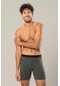 Erdem Erkek Pamuk Elastan Uzun Boxer 1416 - 6 Adet Antrasit