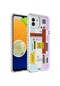 Mutcase - Samsung Uyumlu Galaxy A03 - Kılıf Kenarlı Renkli Desenli Elegans Silikon Kapak - No2