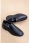 Konfores 1376-102634 5 Nokta Hakiki Deri Anatomik Günlük Erkek Ayakkabı Siyah