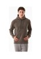 Fullamoda Kapüşonlu Kanguru Cepli Polar Sweatshirt 25kerk6045205544- Füme