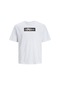 Jack & Jones Jcoaop Prınt Tee Ss Crew Beyaz Erkek Kısa Kol T-shirt 000000000101961629