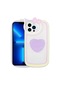 Kilifone - İphone Uyumlu İphone 13 Pro - Kılıf Kedi Figürlü Pop Soketli Ritmik Kapak - Lila
