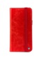 Kilifone - İphone Uyumlu İphone 12 - 360 Full Koruma Kapakli Kartlikli Kart Bölmeli Hakiki Deri Multi Cüzdan Kilif - Kırmızı