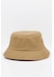 %100 Pamuk Kahve Kova Balıkçı Şapka Bucket Hat - Standart