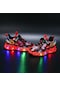 Kırmızı 2024 Çocuk Moda Led Işık Spor Ayakkabı Rahat Nefes Yumuşak Alt Spor Ayakkabı 34