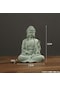 Jms Çin Tarzı Zen Buda Heykeli Oturma Duruşu Dekorasyon Yaratıcı Yeşil Kum Taşı Çay Seçenekler Koyu Yeşil