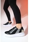 Luvishoes Fresh Siyah Renkli Simli Kadın Spor Ayakkabı