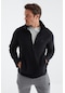 Tommy Life Lacivert Fermuarlı Dik Yaka Standart Kalıp Erkek Polar Sweatshirt - 88134 Lacivert