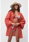 Kimono Pareo Plaj Elbisesi 22412 Kiremit - İlkbahar - Yaz