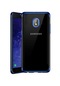 Mutcase - Samsung Uyumlu Galaxy J4 - Kılıf Dört Köşesi Renkli Arkası Şefaf Lazer Silikon Kapak - Mavi